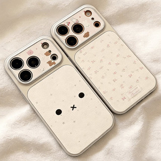 Ốp Điện Thoại Da Mềm Ins Dễ Thương Cho iPhone 17Promax 17Pro 16 15 14 13 12 11 Pro Max X Xr Xs Max 15Plus Vỏ Di Động Nữ Chống Sốc