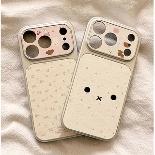 Ốp Điện Thoại Da Mềm Ins Dễ Thương Cho iPhone 17Promax 17Pro 16 15 14 13 12 11 Pro Max X Xr Xs Max 15Plus Vỏ Di Động Nữ Chống Sốc
