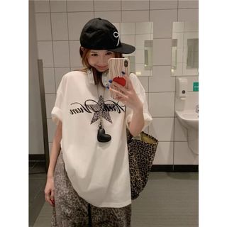 Áo thun nữ cổ tròn cotton họa tiết hoạt hình in hình mới 2026