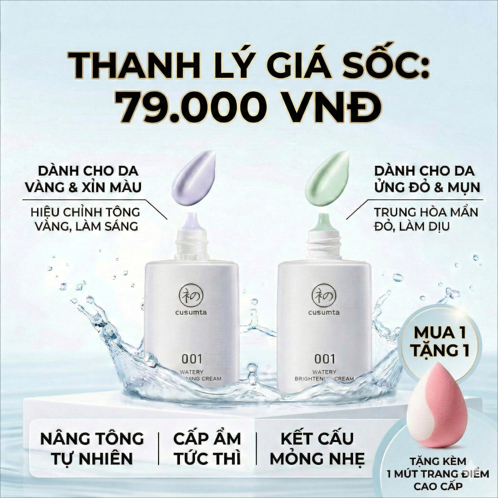 [XẢ KHO] Kem Lót Primer MUA 1 TẶNG 1 Che Lỗ Chân Lông Kiềm Dầu 12H Dưỡng Ẩm Mỏng Nhẹ Chống Thấm Nước Không Xuống Tông Freeshipping 30ml