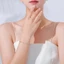 Vòng Tay Dây Chuyền Hợp Kim Titan Sang Trọng Cho Nữ - Vàng Trắng Hai Tông-CHANGHEZAI