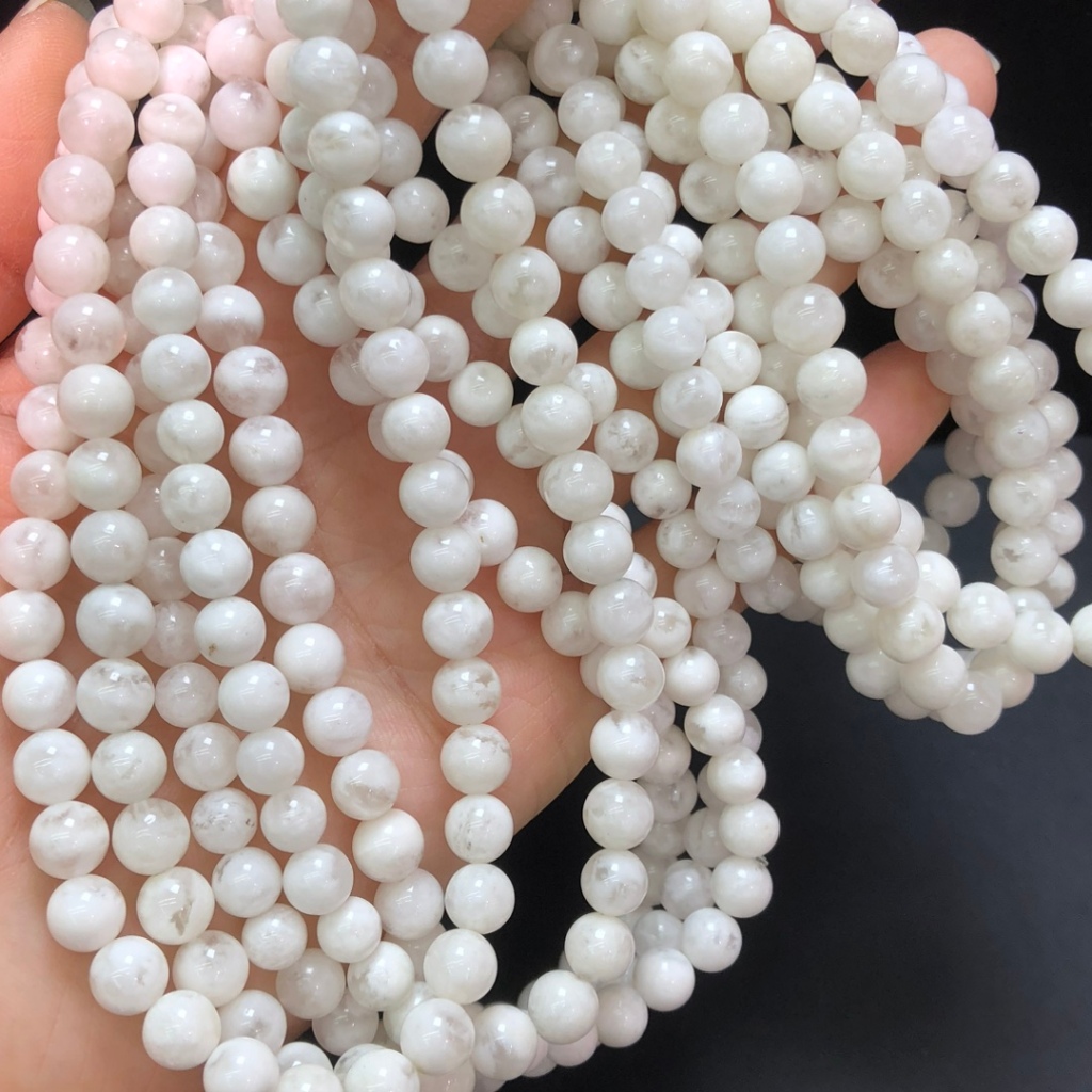 Vòng tay bông tuyết trắng pha lê tự nhiên - quà tặng may mắn cho nữ