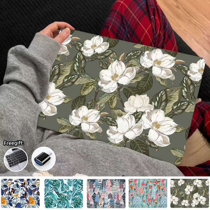 Ốp In Hoa Camellia Cho 2026 Macbook Neo 13 A3404 Air 13,6 inch M5 A3449 M4 A3240 M3 A3113 M2 A2681 Air 15 '' M5 A3448 Pro M5 A3434 Pro 2019 A2159 Pro13 M1 M2 A2338 Air M1