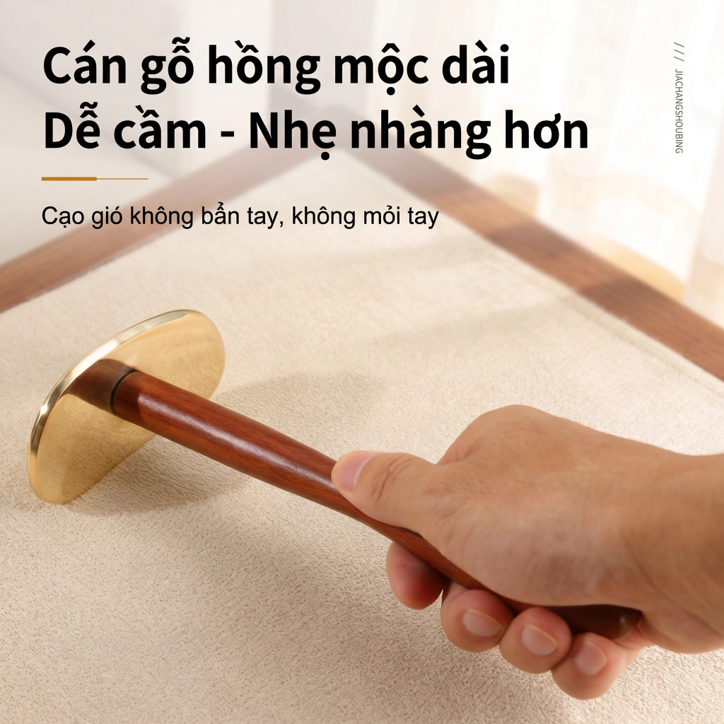 Tay cầm dài dụng cụ cạo gió đồng đúc Thái Cực – Hỗ trợ tự massage lưng, vai gáy, thông kinh lạc, giảm đau mỏi cơ, giảm nhức mỏi xương khớp hiệu quả