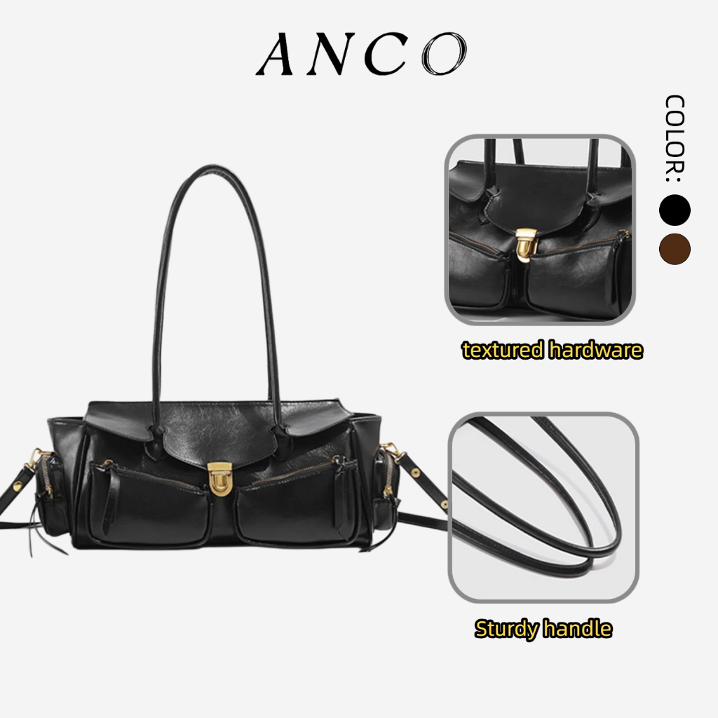 ANCO Hot Girl Xe Máy Túi Xách Retro Cao Cấp Cảm Giác 2026 Phong Cách Mới Có Thể Một Vai Nách Thời Trang Phù Hợp Với