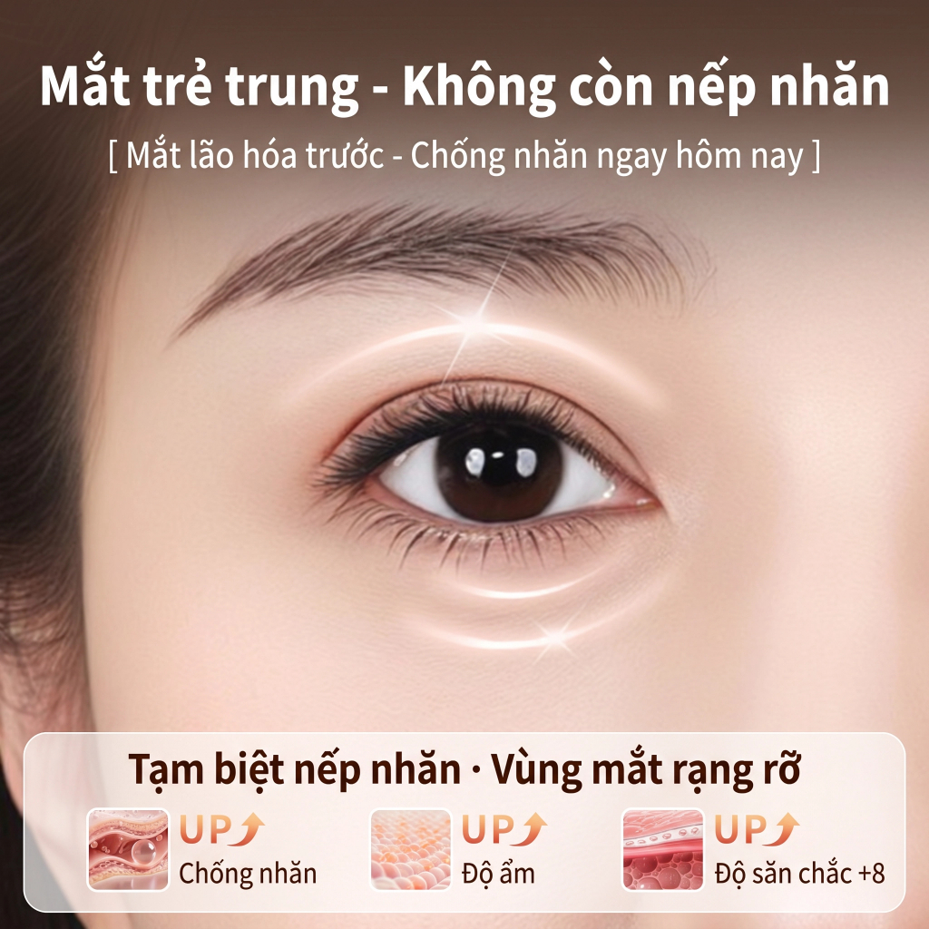 Con lăn massage mặt 6 hạt đồng giúp giảm bọng mắt và cải thiện nếp nhăn trên da
