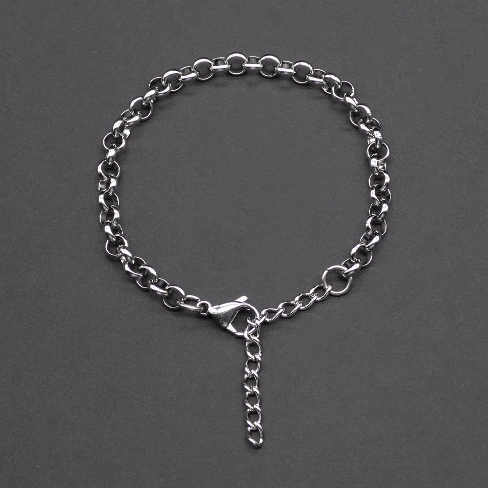 Vòng tay hợp kim titan unisex - Thiết kế tối giản, mịn màng, chống gỉ sét, phong cách Hàn Quốc