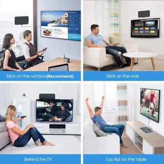 Ăng-ten TV kỹ thuật số Ăng-ten kỹ thuật số HDTV độ phân giải 4K trong nhà 1080P có tín hiệu khuếch đại 28DB Ăng-ten DVB-T / DVB-T2 ATSC độ phân giải cao