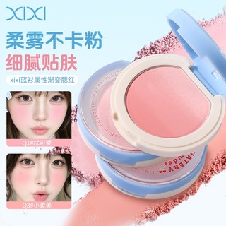 XIXI Gradient Blush Silky Smooth Powder Powder Độ bão hòa thấp Tự nhiên Buildable Cheek Tint Trang điểm hàng ngày Hoàn thiện NO.D929