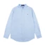 Áo sơ mi dài tay thêu cổ điển Unisex Basic