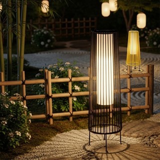 AIMI Đèn Đứng Chạy Bằng Năng Lượng Mặt Trời Đèn Ngoài Trời Chống Nước Trang Chủ Sân Vườn Cảnh Quan Chiếu Sáng Trang Trí Đèn Sàn Led Không Dây