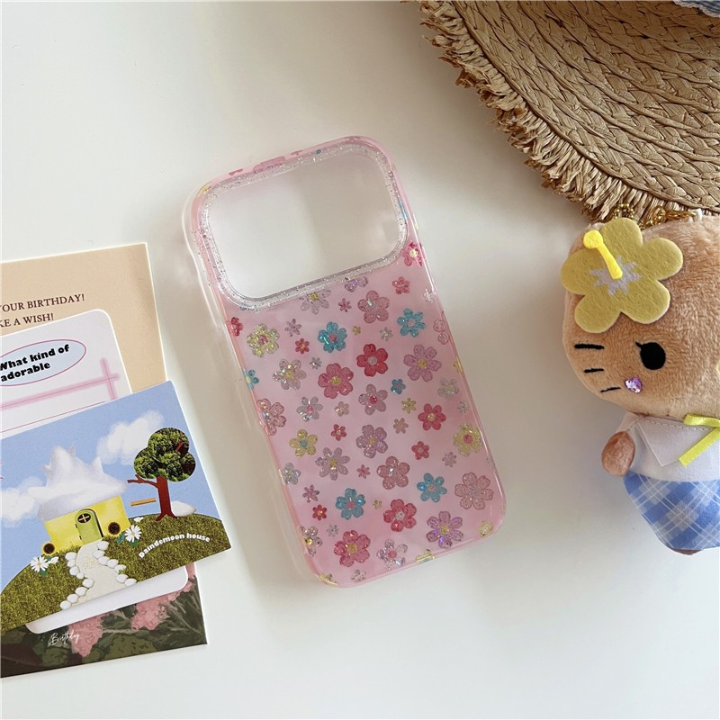 Ốp điện thoại in họa tiết hoa iPhone 17 Pro max Sflowerer chất liệu TPU IMD quá trình in hai lớp