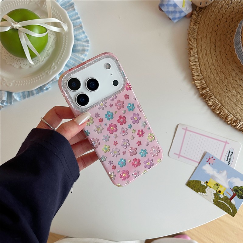 Ốp điện thoại in họa tiết hoa iPhone 17 Pro max Sflowerer chất liệu TPU IMD quá trình in hai lớp