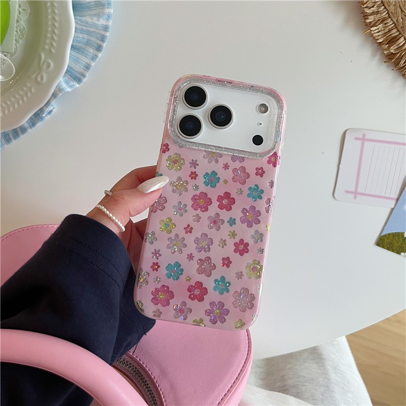 Ốp điện thoại in họa tiết hoa iPhone 17 Pro max Sflowerer chất liệu TPU IMD quá trình in hai lớp