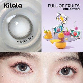Kính áp tròng Kilala màu nâu Pearly Grey/Lychee Grey/Pandora Blue lens cận 6 tháng DIA 14.2mm có độ (0-7) 1 cặp