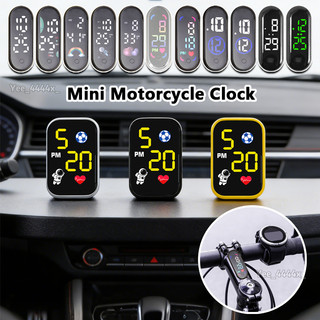Đồng hồ kỹ thuật số Mini xe máy Màn hình LED chống nước Đồng hồ dính dành cho người đam mê đi xe đạp Đường đô thị mueadsyvn