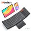 Meetion Ban phim Bluetooth gap duoc kem touchpad Full Size co ban phim so Chuyen 3 thiet bi Pin 90h Di duoc