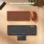 Meetion Ban phim Bluetooth gap duoc kem touchpad Full Size co ban phim so Chuyen 3 thiet bi Pin 90h Di duoc