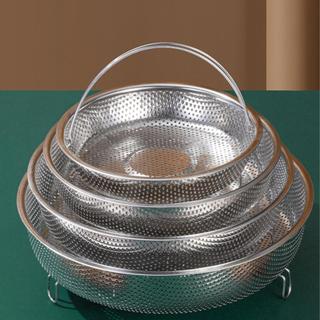Giỏ hấp bằng thép không gỉ có tay cầm Dụng cụ lọc khay hơi nước đa năng cho trái cây Bánh bao gạo