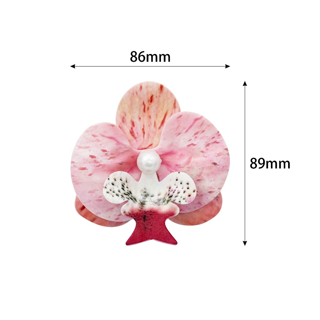 Phụ Nữ Tắc Sandal DIY Giày Quyến Rũ Cổ Tích Hồng Phalaenopsis Ngọc Trai Nút Lỗ Giày Trang Trí Phụ Kiện Bộ Quà Tặng