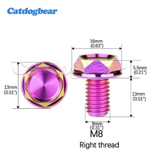 Catdogbear Titan Bolt M8M10 Xe Máy Gương Lỗ Cắm Vít Bu Lông Trái Phải