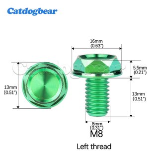 Catdogbear Titan Bolt M8M10 Xe Máy Gương Lỗ Cắm Vít Bu Lông Trái Phải