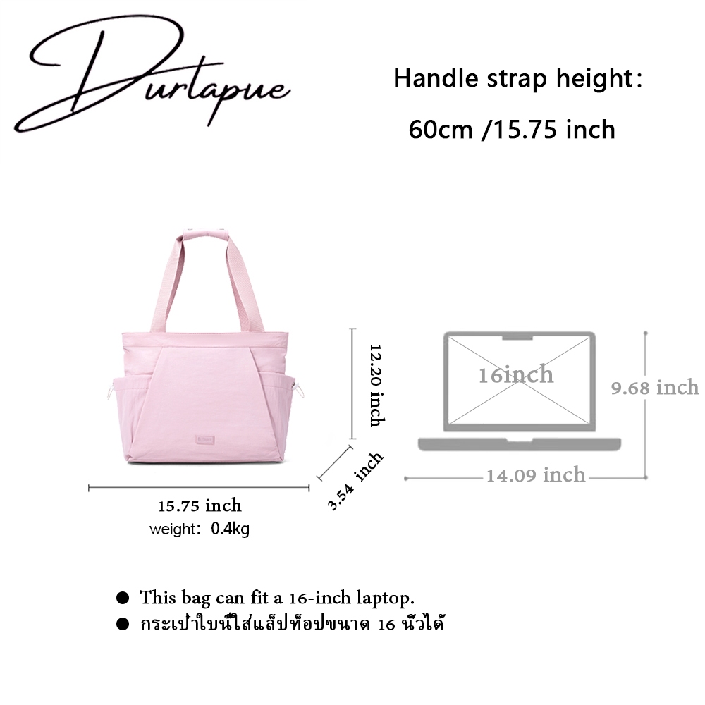 Durlapue — TÚI TOTE NĂNG LỚN MỚI, TÚI CANVAS THƯỜNG XUYÊN ĐƠN GIẢN CHO SINH VIÊN