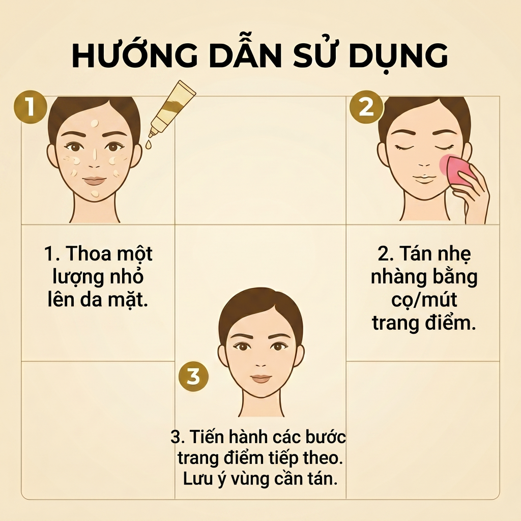[Mua 1 Tặng 1]Kem Nền Chăm Sóc Da Nicotinamide Kem Nền Trang Điểm Che Khuyết Điểm Lâu Trôi Primer
