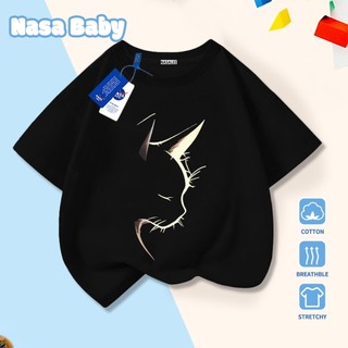 Áo thun in hình mèo con NASA, chất liệu cotton 100% thoáng mát, tay ngắn, dành cho trẻ em trai/gái và người lớn, giao hàng trong 24 giờ.
