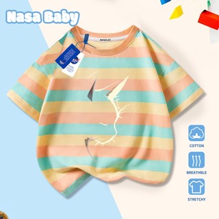 Áo thun in hình mèo con NASA, chất liệu cotton 100% thoáng mát, tay ngắn, dành cho trẻ em trai/gái và người lớn, giao hàng trong 24 giờ.