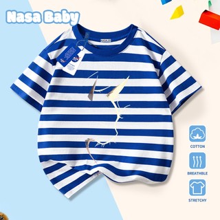 Áo thun in hình mèo con NASA, chất liệu cotton 100% thoáng mát, tay ngắn, dành cho trẻ em trai/gái và người lớn, giao hàng trong 24 giờ.