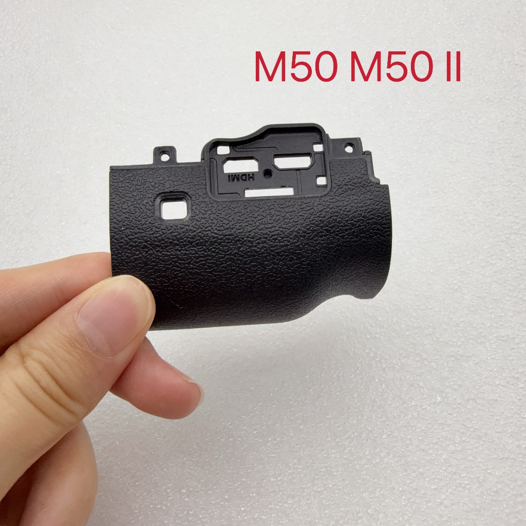 Mới Đen Tay Cầm Cao Su Cho Canon M50 M50 Mark II Tay Cao Su Sửa Chữa Một Phần