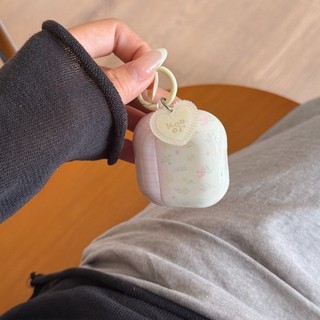 Ốp Bảo Vệ Hoa Kẻ Sọc Màu Hồng Ins Hàn Quốc Cho Airpods 1 2 3 4 2024 Năm Mới Pro 2 Pro3 Tai Nghe Không Dây Bluetooth Vỏ Silicon Cứng