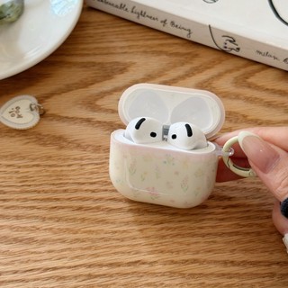 Ốp Bảo Vệ Hoa Kẻ Sọc Màu Hồng Ins Hàn Quốc Cho Airpods 1 2 3 4 2024 Năm Mới Pro 2 Pro3 Tai Nghe Không Dây Bluetooth Vỏ Silicon Cứng