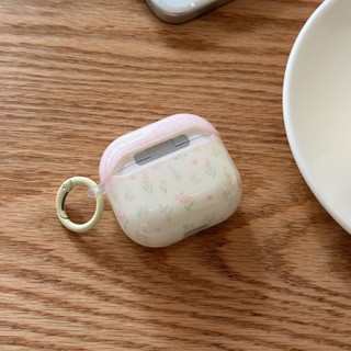Ốp Bảo Vệ Hoa Kẻ Sọc Màu Hồng Ins Hàn Quốc Cho Airpods 1 2 3 4 2024 Năm Mới Pro 2 Pro3 Tai Nghe Không Dây Bluetooth Vỏ Silicon Cứng