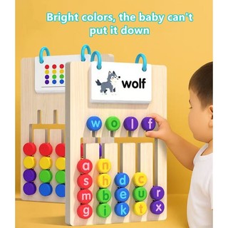 Bốn màu đi bộ hai mặt trò chơi cờ vua trẻ em tư duy logic đào tạo trẻ em Montessori giáo dục sớm đồ chơi giáo dục