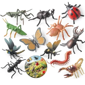 Đồ Chơi Côn Trùng Mô Hình Động Vật Mô Phỏng Bướm Ong Bọ Rùa Chuồn Chuồn Centipede Kiến Bọ Cạp Mantis Nhện
