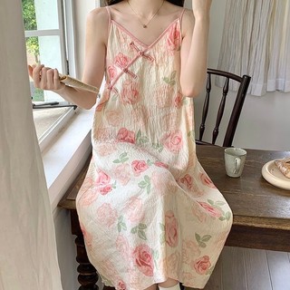 Áo ngủ cotton đám mây dành cho nữ, thiết kế vừa phải