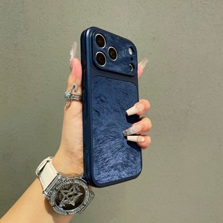 Ốp điện thoại da vá bên lụa mở rộng tức thì phù hợp cho iPhone 13 14 15 16 17 Pro Max bao gồm tất cả vỏ silicon chống rơi