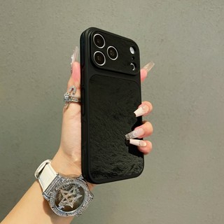 Ốp điện thoại da vá bên lụa mở rộng tức thì phù hợp cho iPhone 13 14 15 16 17 Pro Max bao gồm tất cả vỏ silicon chống rơi