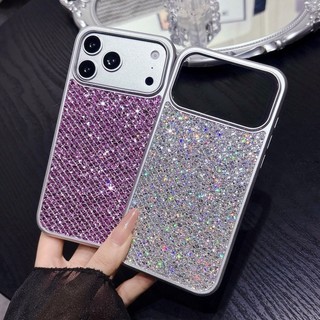 Ốp điện thoại nữ thần lưới kim cương siêu lấp lánh sang trọng nhẹ phù hợp cho iPhone 14 15 16 17 Pro Max bao gồm tất cả vỏ silicon chống rơi