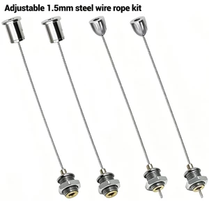 Bộ treo dây 1,5mm 304 Thép không gỉ Đầu căng đồng có thể điều chỉnh bằng thép không gỉ cho biển hiệu hình ảnh LED