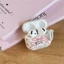 Air Pods 4 Bowsuit họa tiết thỏ Chất liệu TPU Vỏ bảo vệ Tai nghe không dây