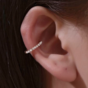 Bông Tai Phong Cách Hàn Quốc Với Hạt Đá Quý - Tối Giản Thanh Lịch, Không Cần Lưng