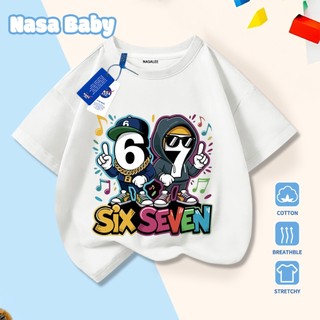 Áo thun in số NASA, tay ngắn, chất liệu cotton 100% thoáng mát, dành cho trẻ em trai/gái và người lớn, giao hàng trong 24 giờ.