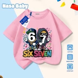 Áo thun in số NASA, tay ngắn, chất liệu cotton 100% thoáng mát, dành cho trẻ em trai/gái và người lớn, giao hàng trong 24 giờ.