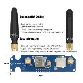 [Cung cấp hàng có sẵn] Mô-đun RF hai trong một M5Stack CC1101 + NRF24 Mô-đun mở rộng rắn hai trong một ADV