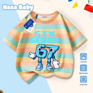 Áo thun in hình hoạt hình NASA, chất liệu cotton 100% thoáng mát, dành cho bé trai/gái và người lớn, tay ngắn, giao hàng trong 24 giờ