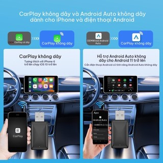 Apple Carplay không dây Carplay Adapter, Android Auto USB, Android Box Wireless Adapter