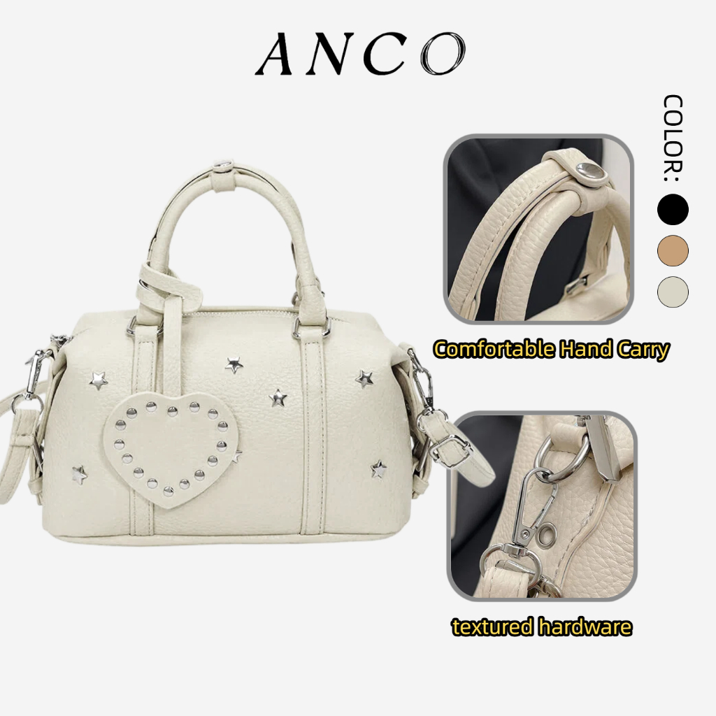 ANCO Túi xách phụ nữ Đơn giản mẫu Vintage gối túi phù hợp với 2026 phụ nữ mới một vai nghiêng túi xách